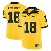 Iowa Hawkeyes 18 Chad Greenway Yellow College Football Jersey Dzhi,baseball caps,new era cap wholesale,wholesale hats